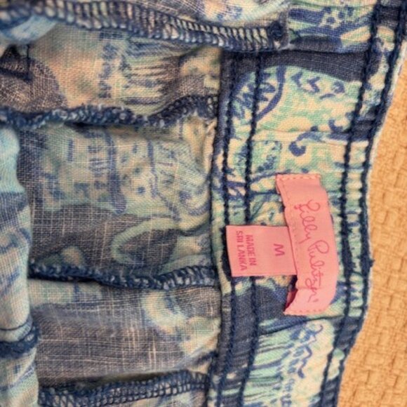 Lilly Pulitzer Linen Pants Size Medium - Picture 2 of 4